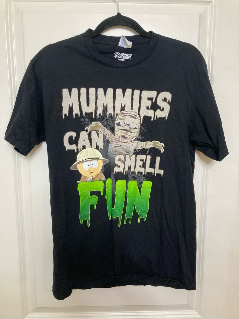 Mummies Can Smell Fun T-Shirt Black Comedy Central South Park Size M